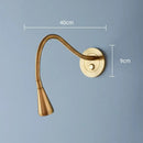 GobekUsa Aluminum LED Gooseneck Wall Sconce for Bedroom Spotlight Reading Light