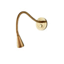 GobekUsa Aluminum LED Gooseneck Wall Sconce for Bedroom Spotlight Reading Light