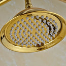 GobekUsa Dual Handle Brass Bathtub Shower Faucet Set with 8" Rainfall Shower Head