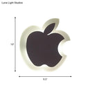 GobekUsa Kids' Cartoon Apple/Leaf/Cat LED Flush Mount Wall Sconce - Small Acrylic Wall Light for Children's Bedroom in White