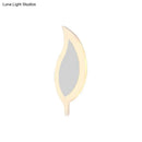 GobekUsa Kids' Cartoon Apple/Leaf/Cat LED Flush Mount Wall Sconce - Small Acrylic Wall Light for Children's Bedroom in White