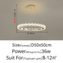 GobekUsa Crystal LED Chandelier for Home Decor & Luxury Lighting