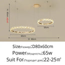GobekUsa Crystal LED Chandelier for Home Decor & Luxury Lighting
