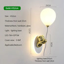 GobekUsa Cartoon Bear Balloon LED Wall Lamp for Children's Room