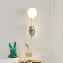 GobekUsa Cartoon Bear Balloon LED Wall Lamp for Children's Room