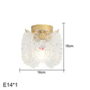 GobekUsa Carved Glass Pearl Chandelier for Dining Room, Living Bedroom, Study, Balcony - LED Pendant Lighting