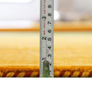 Hand Loomed Premium Wool Area Rug with Elegant Gold Center Pattern Artisanal Style by The Rug Decor