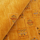 Hand Loomed Premium Wool Area Rug with Elegant Gold Center Pattern Artisanal Style by The Rug Decor