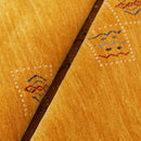 Hand Loomed Premium Wool Area Rug with Elegant Gold Center Pattern Artisanal Style by The Rug Decor