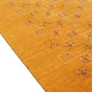 Hand Loomed Premium Wool Area Rug with Elegant Gold Center Pattern Artisanal Style by The Rug Decor
