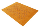 Hand Loomed Premium Wool Area Rug with Elegant Gold Center Pattern Artisanal Style by The Rug Decor