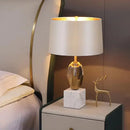 GobekUsa Crystal Fabric Table Lamp: Nordic Design for Bedside, Desk, Living Room & Bedroom