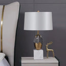 GobekUsa Crystal Fabric Table Lamp: Nordic Design for Bedside, Desk, Living Room & Bedroom