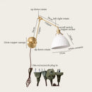 GobekUsa Ceramic LED Wall Lamp with Pull Chain Switch for Stair, Bathroom, Living Room