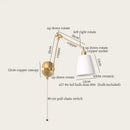 GobekUsa Ceramic LED Wall Lamp with Pull Chain Switch for Stair, Bathroom, Living Room