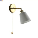 GobekUsa Ceramic LED Wall Sconce with Pull Chain for Bedroom, Living Room, or Bathroom