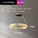 GobekUsa Crystal LED Chandelier for Kitchen Dining Room Duplex Villa Lighting Fixtures