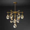 GobekUsa Diamond Crystal Stone Lustre Chandelier for Dinning Room