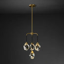 GobekUsa Diamond Crystal Stone Lustre Chandelier for Dinning Room