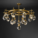 GobekUsa Diamond Crystal Stone Lustre Chandelier for Dinning Room