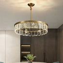 GobekUsa Cloud Mist Crystal Chandelier for Home Hotel Stainless Steel Pendant Lamp