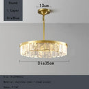GobekUsa Cloud Mist Crystal Chandelier for Home Hotel Stainless Steel Pendant Lamp