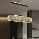 GobekUsa Cloud Mist Crystal Chandelier for Home Hotel Stainless Steel Pendant Lamp