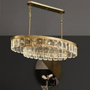 GobekUsa Cloud Mist Crystal Chandelier for Home Hotel Stainless Steel Pendant Lamp