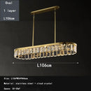 GobekUsa Cloud Mist Crystal Chandelier for Home Hotel Stainless Steel Pendant Lamp
