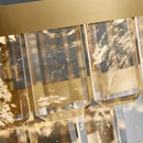 GobekUsa Cloud Mist Crystal Chandelier for Home Hotel Stainless Steel Pendant Lamp