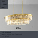 GobekUsa Cloud Mist Crystal Chandelier for Home Hotel Stainless Steel Pendant Lamp