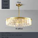 GobekUsa Cloud Mist Crystal Chandelier for Home Hotel Stainless Steel Pendant Lamp