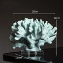 GobekUsa Coral Crystal Tree Glass Vase Metal Frame Resin Ocean Figurines, Home Decor