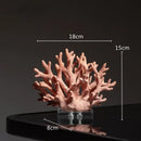 GobekUsa Coral Crystal Tree Glass Vase Metal Frame Resin Ocean Figurines, Home Decor
