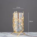 GobekUsa Coral Crystal Tree Glass Vase Metal Frame Resin Ocean Figurines, Home Decor