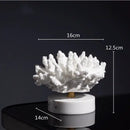 GobekUsa Coral Crystal Tree Glass Vase Metal Frame Resin Ocean Figurines, Home Decor