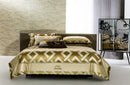 GobekUsa American Jacquard Brocade & Egyptian Cotton Embroidered Bedding Set with Pillowcase