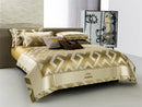 GobekUsa American Jacquard Brocade & Egyptian Cotton Embroidered Bedding Set with Pillowcase
