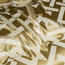 GobekUsa American Jacquard Brocade & Egyptian Cotton Embroidered Bedding Set with Pillowcase