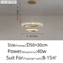 GobekUsa Nordic Style Crown Crystal Flower Pendant Light