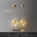 GobekUsa Crystal Bedside Chandelier Wall Light for Designer Living Room and Hotel Bedroom