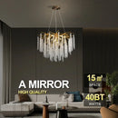 GobekUsa Crystal Ceiling Chandelier for Bedroom and Living Room