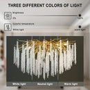 GobekUsa Crystal Ceiling Chandelier for Bedroom and Living Room