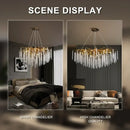 GobekUsa Crystal Ceiling Chandelier for Bedroom and Living Room