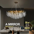 GobekUsa Crystal Ceiling Chandelier for Bedroom and Living Room