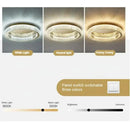 GobekUsa Crystal Circle Ceiling Chandelier LED Indoor Lighting for Living Room Bedroom Study
