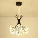 GobekUsa Crystal Flower Pendant Chandelier with G4 Socket
