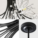 GobekUsa Crystal Flower Pendant Chandelier with G4 Socket