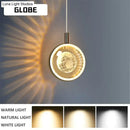 GobekUsa Clara - LED Crystal Glass Ball Pendant Lights for Indoor Lighting