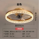GobekUsa Crystal LED Ceiling Fan with Remote Control and 6 Speeds
